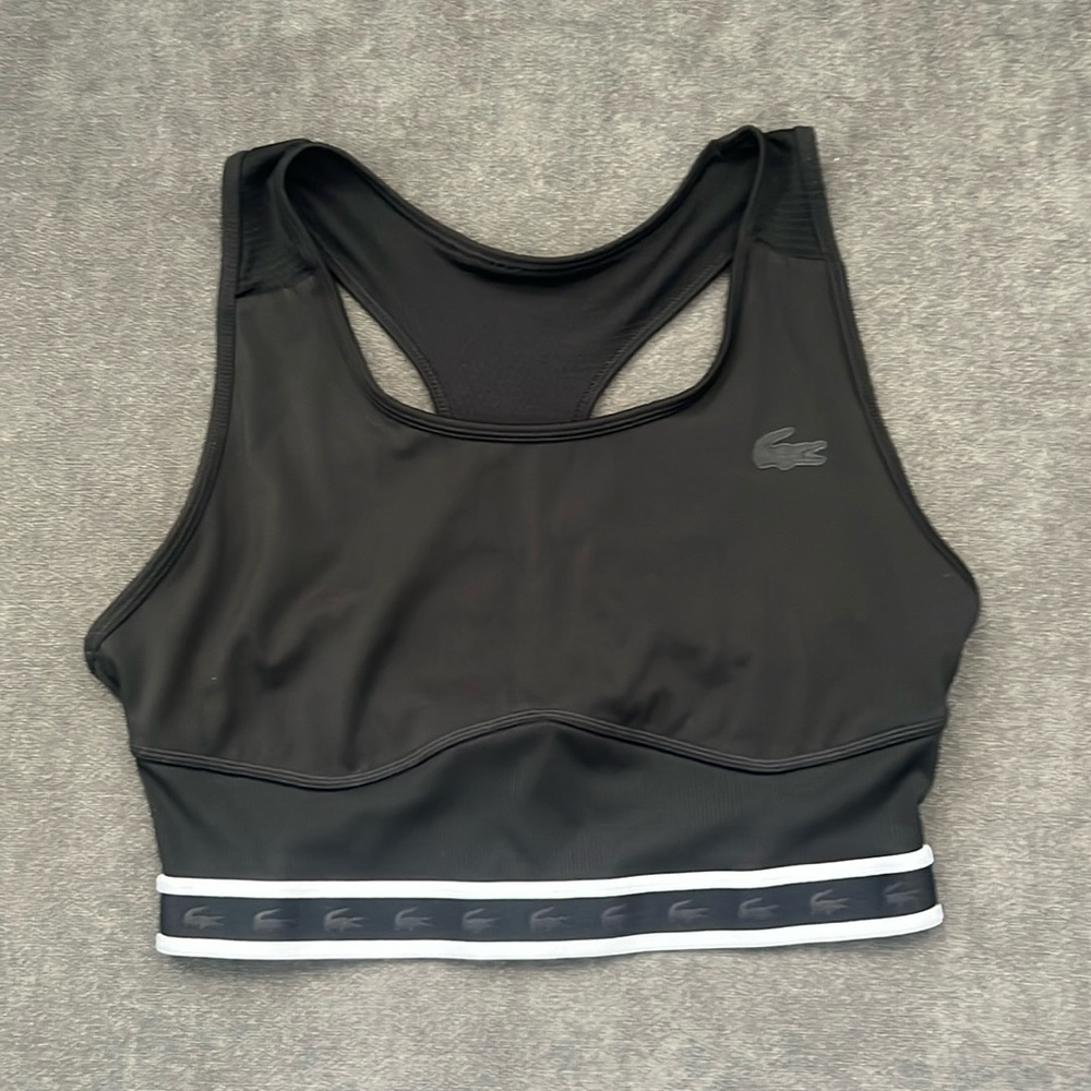 Sporty Lacoste Black Sports Bra🖤